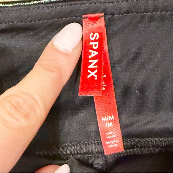 Spanx Faux Patent Leather Leggings Black M - Picture 8 of 12